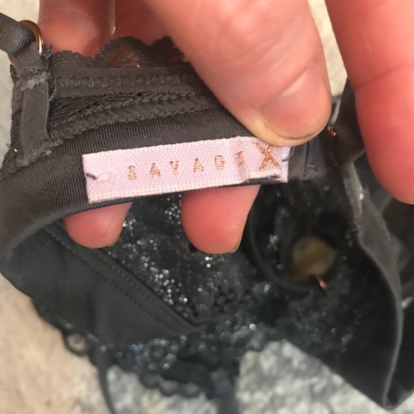 NWOT Savage X Fenty Bling Floral Lace Bralette - Picture 4 of 4